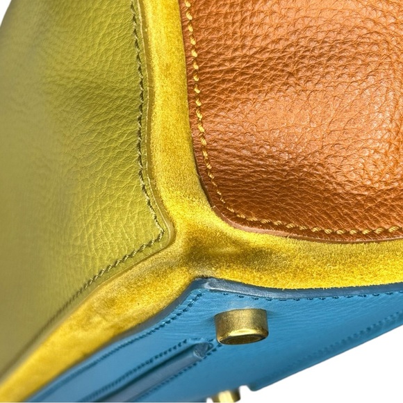 94 Saint Laurent's YSL Muse Multicolor Leather Handbag - Picture 9 of 16